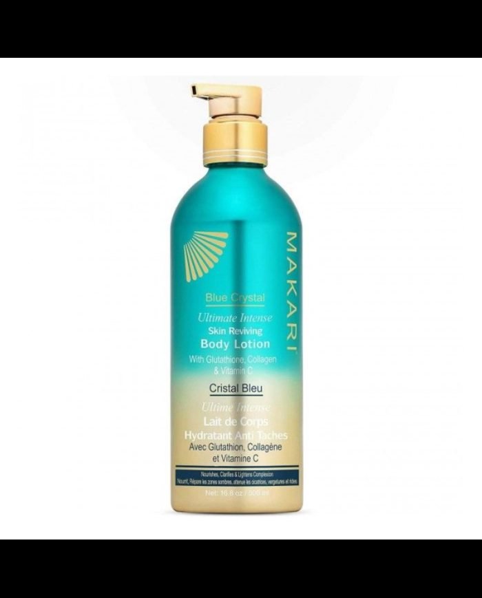 MAKARI CRISTAL BLEU ULTIME INTENSE LAIT DE CORPS HYDRATANT ANTI TACHES 500 ML - MAKARI