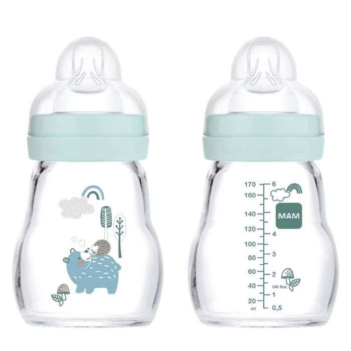 MAM BIBERON EN VERRE FEEL GOOD 170 ML 0 MOIS + - MAM
