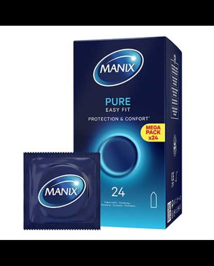 MANIX PURE EASY FIT PROTECTION ET CONFORT 24 PRESERVATIFS - MANIX