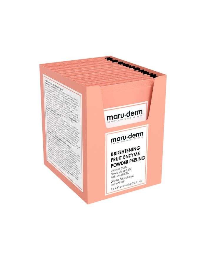 MARUDERM PEELING ECLAIRCISSANTE AUX ENZYMES DE FRUITS EN POUDRE 60G 30 PCS - MARUDERM