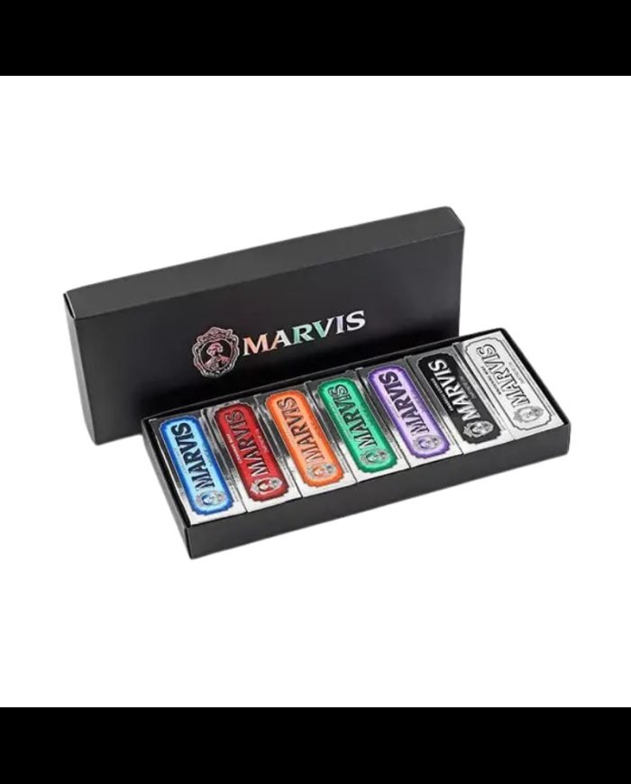 MARVIS SET DE 7 MINI DENTIFRICES AROMATISES 7X25 ML - MARVIS
