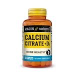 MASON NATURAL CALCIUM CITRATE +D3 60 COMPRIMES - MASON NATURAL