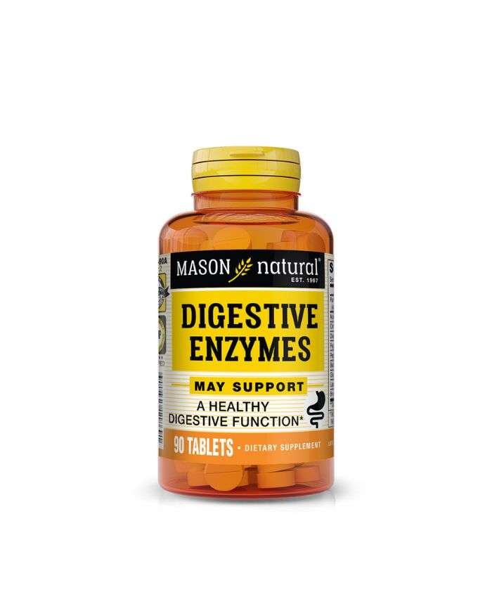 MASON NATURAL DIGESTIVE ENZYMES 90 TABLETS - MASON NATURAL