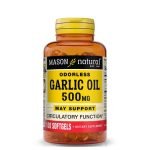 MASON NATURAL GARLIC OIL 500MG 100 GELULES - MASON NATURAL