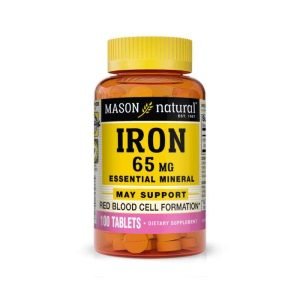 MASON NATURAL IRON 65 MG 100 TABLETS - MASON NATURAL