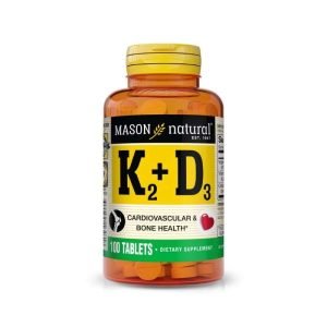 MASON NATURAL K2+D3 100 TABLETS - MASON NATURAL