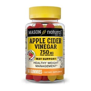 MASON NATURAL APPLE CIDER VINEGAR 750 MG 60 GUMMIES - MASON NATURAL