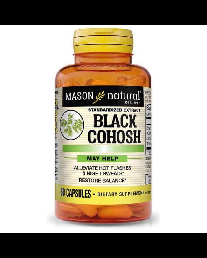 MASON NATURAL BLACK COHOSH 60 CAPSULES - MASON NATURAL