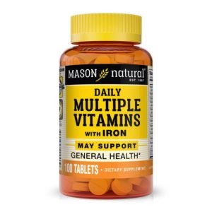 MASON NATURAL DAILY MULTIPLE VITAMINS WITHE IRON 100 COMPRIMES - MASON NATURAL