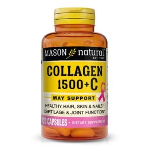 MASON NATURAL HYDROLYZED COLLAGEN 1500 +C 120 CAPSULES - MASON NATURAL