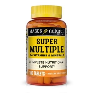 MASON NATURAL SUPER MULTIPLE 34 VITAMINES ET MINERAUX 100 COMPRIMES - MASON NATURAL