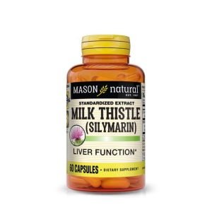 MASON NATURAL MILK THISTLE SILYMARIN 60 CAPSULES - MASON NATURAL
