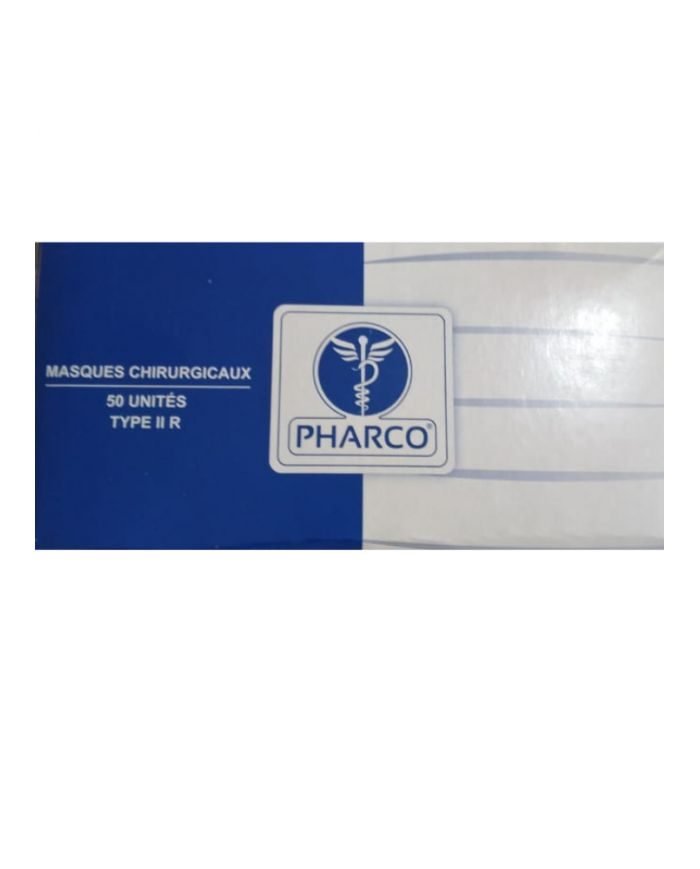 PHARCO MASQUES CHIRURGICAUX BLANC BOITE DE 50 - PHARCO
