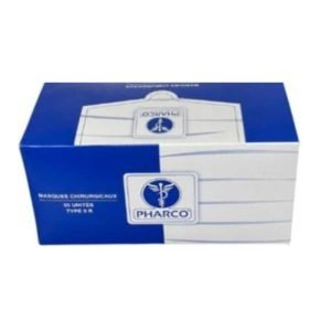 PHARCO MASQUES CHIRURGICAUX NOIR BOITE DE 50 - PHARCO
