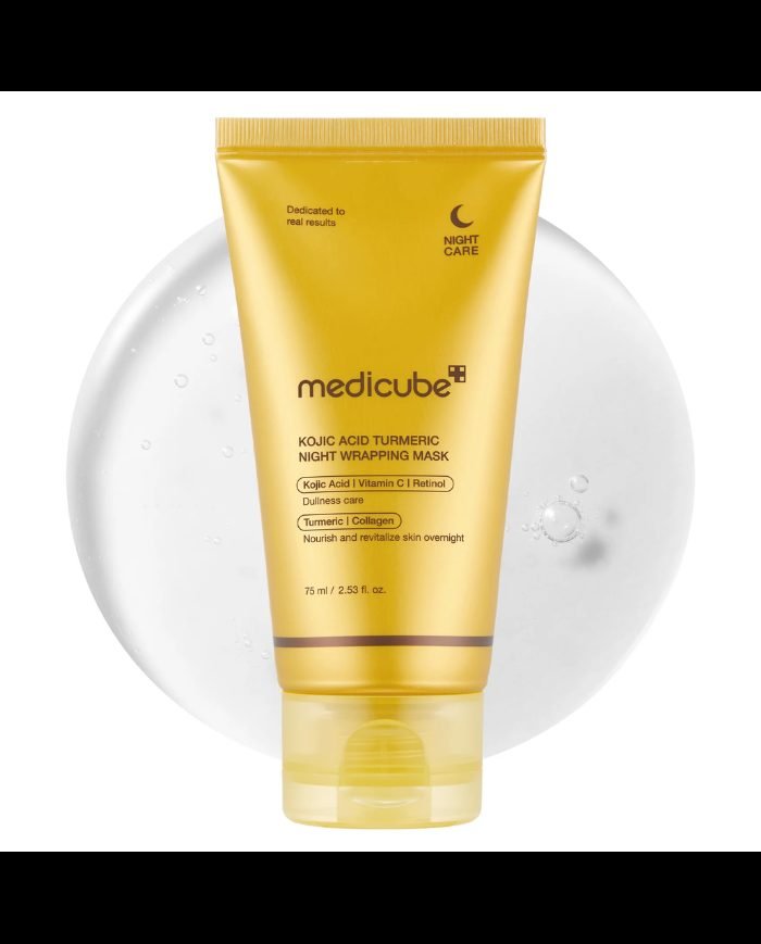 MEDICUBE KOJIC ACID TURMERIC NIGHT WRAPPING MASK 75 ML - MEDICUBE