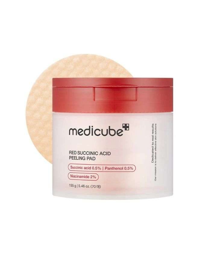 MEDICUBE RED SUCCINIC ACID PEELING PAD 155G-70 PADS - MEDICUBE