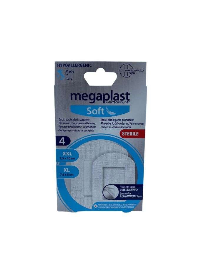 MEGAPLAST SOFT PANSEMENT POUR ABRASIONS ET BRULURES PACK DE 4 - MEGAPLAST