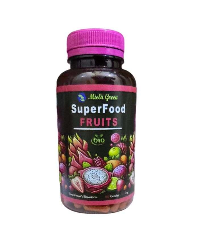 MIELII GREEN SUPERFOOD FRUITS 100 GELULES 400 MG - MIELII.GREEN