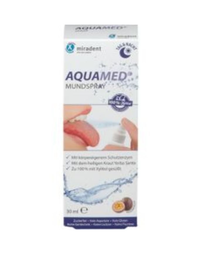 MIRADENT Aquamed Mundspray : Spray buccal pour la production de salive (30 ml) - MIRADENT