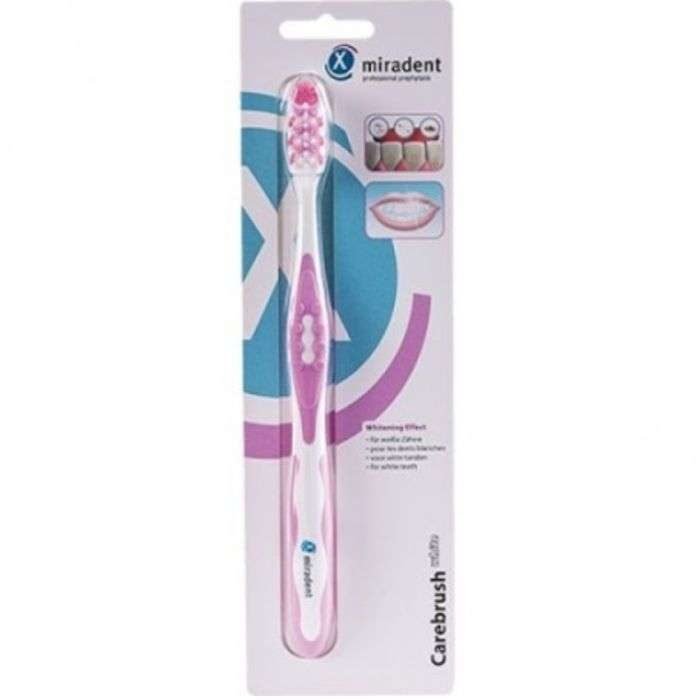 MIRADENT CARE BRUSH BROSSE A DENTS ECLAIRCISSANTE ROSE - MIRADENT