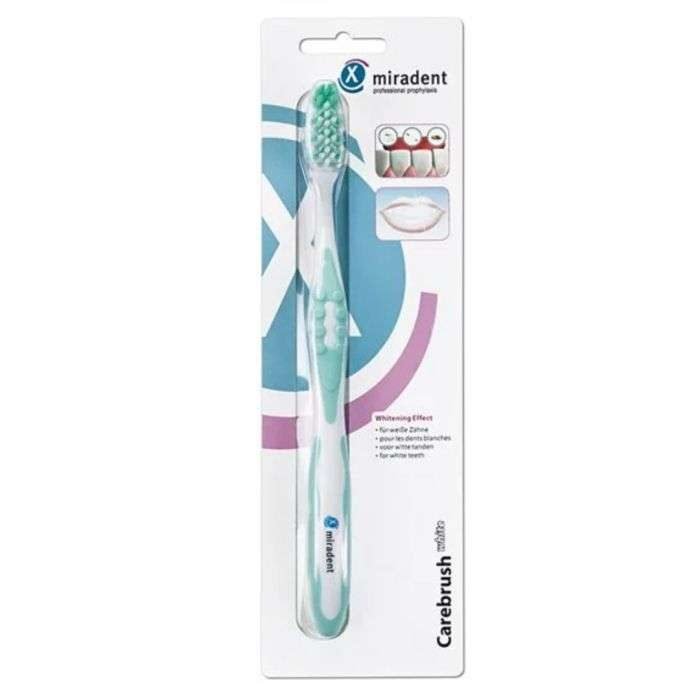 MIRADENT CARE BRUSH BROSSE A DENTS WHITE VERT - MIRADENT