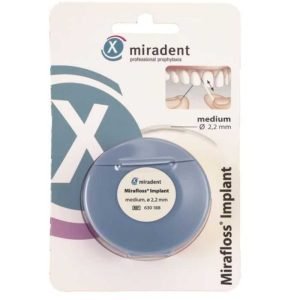 MIRADENT MIRAFLOSS IMPLANT FILS DENTAIRE MEDIUM 2.2 MM - MIRADENT