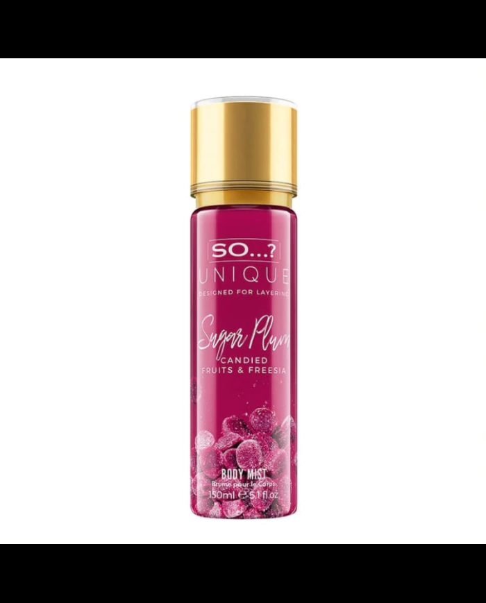 MISS SO UNIQUE SPRAY CORPS SUGAR PLUM CANDIED FRUITS AND FREESIA 150 ML - MISS SO