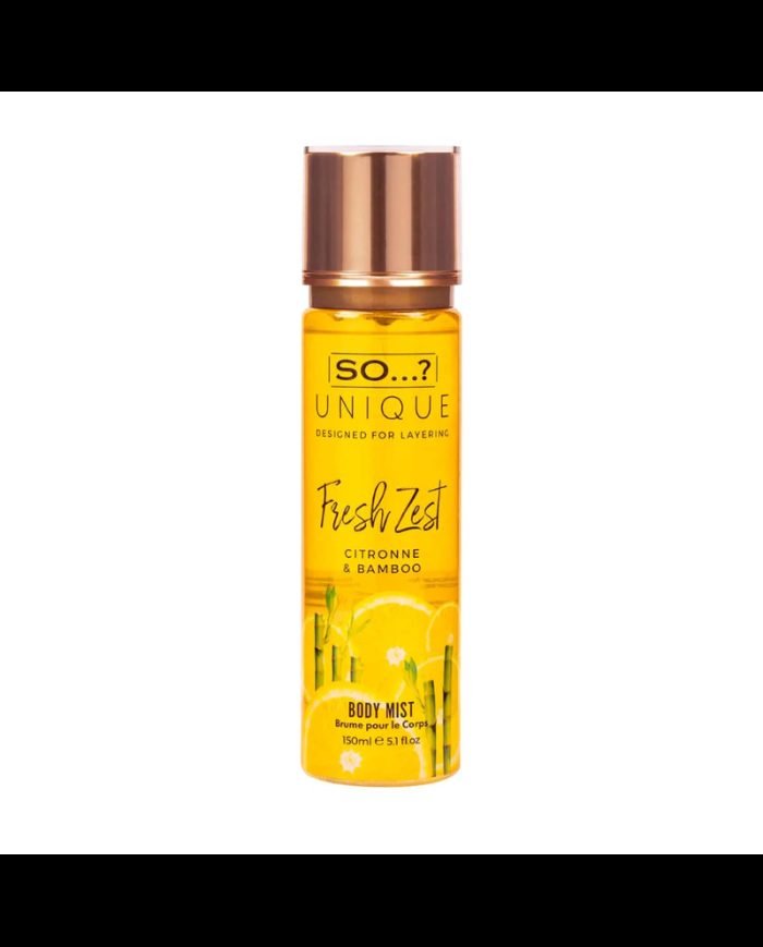 MISS SO UNIQUE SPRAY CORPS FRESH ZEST CITRONNE AND BAMBOO 150 ML - MISS SO