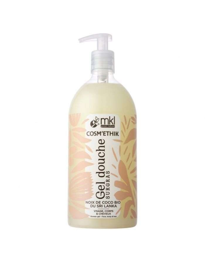 MKL COSMETHIK GEL DOUCHE SURGRAS NOIX DE COCO BIO DU SIRI LANKA 1L - MKL GREEN NATURE