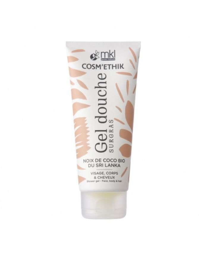 MKL COSMETHIK GEL DOUCHE SURGRAS NOIX DE COCO BIO DU SRI LANKA 200 ML - MKL GREEN NATURE