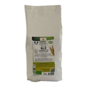 MOULIN DES MOINES FARINE DE BLE COMPLETE T150 MEULE DE PIERRE 1KG - MOULIN DES MOINES