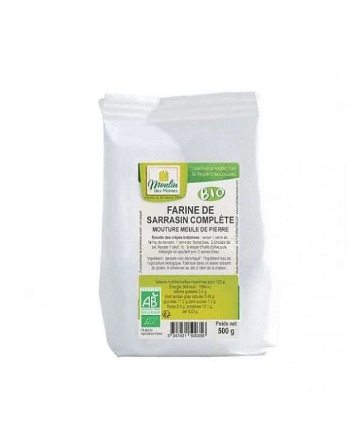 MOULIN DES MOINES FARINE DE SARRASIN COMPLETE 500G - MOULIN DES MOINES