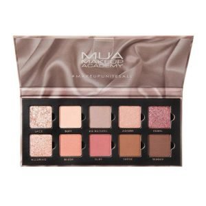 MUA 10 SHADE MATTE AND FOIL EYESHADOW COLLECTION SILK NUDE 11 G - MUA MAKEUP ACADEMY