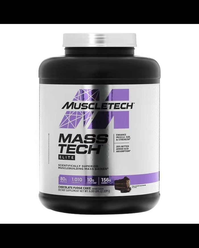 MUSCLETECH MASS TECH ELITE CHOCOLATE FUDGE CAKE 2.72 KG - MUSCLETECH