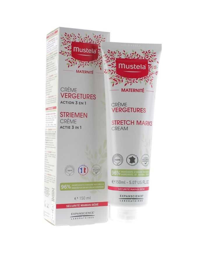 MUSTELA CREME PREVENTION VERGETURES 3 EN 1 – TUBE DE 150 ML - MUSTELA