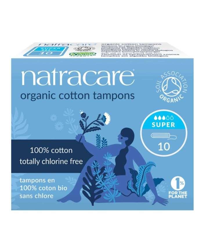NATRACARE TAMPONS SUPER SANS APPLICATEUR 10 U - NATRACARE