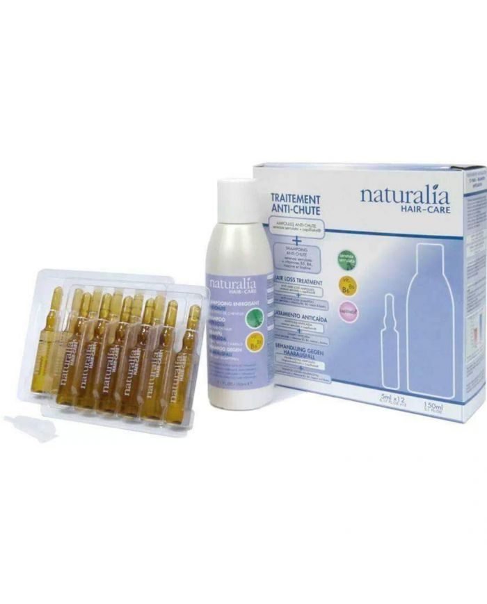 NATURALIA HAIR CARE TRAITEMENT ANTI CHUTE 24 AMPOULES 5 ML+ SHAMPOOING ENERGISSANT 150 ML - NATURALIA
