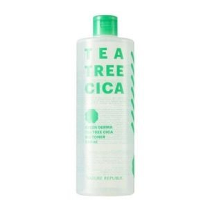 NATURE REPUBLIC GREEN DERMA TEA TREE CICA TONER 500 ML - NATURE REPUBLIC