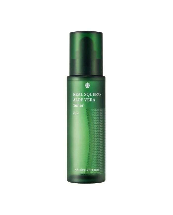 NATURE REPUBLIC REAL SQUEEZE ALOE VERA TONER 150 ML - NATURE REPUBLIC