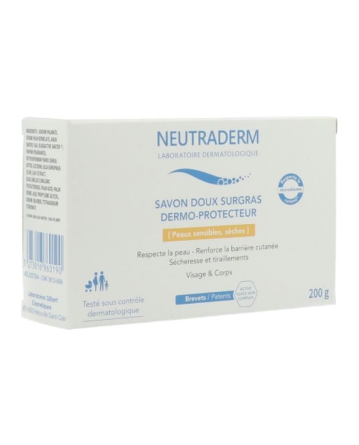 NEUTRADERM SAVON DOUX SURGRAS DERMO PROTECTEUR 200 G - NEUTRADERM