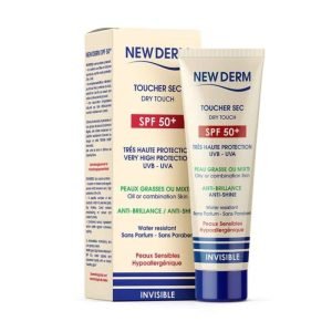 NEW DERM CREME SOLAIRE INVISIBLE SPF 50+ TOUCHER SEC 50 ML - NEW DERM