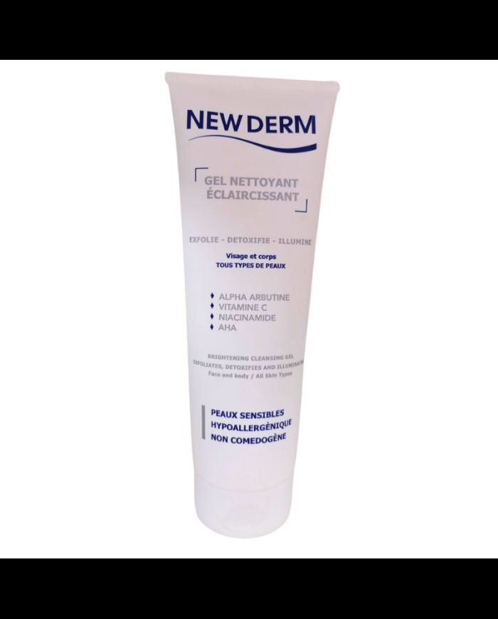 NEW DERM GEL NETTOYANT ECLAIRCISSANT VISAGE ET CORPS 250 ML - NEW DERM