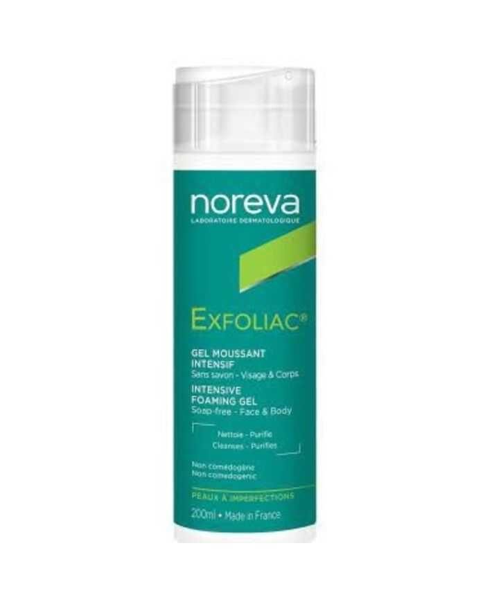 NOREVA EXFOLIAC GEL MOUSSANT INTENSIF 200 ML - NOREVA