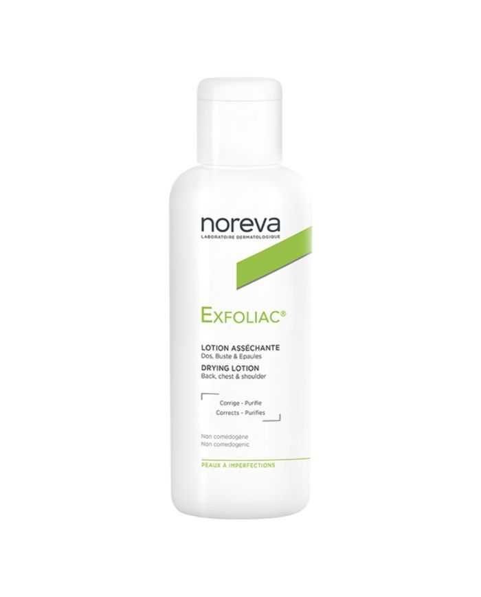 NOREVA EXFOLIAC LOTION ASSECHANTE DOS BUSTE ET EPAULES 125 ML - NOREVA