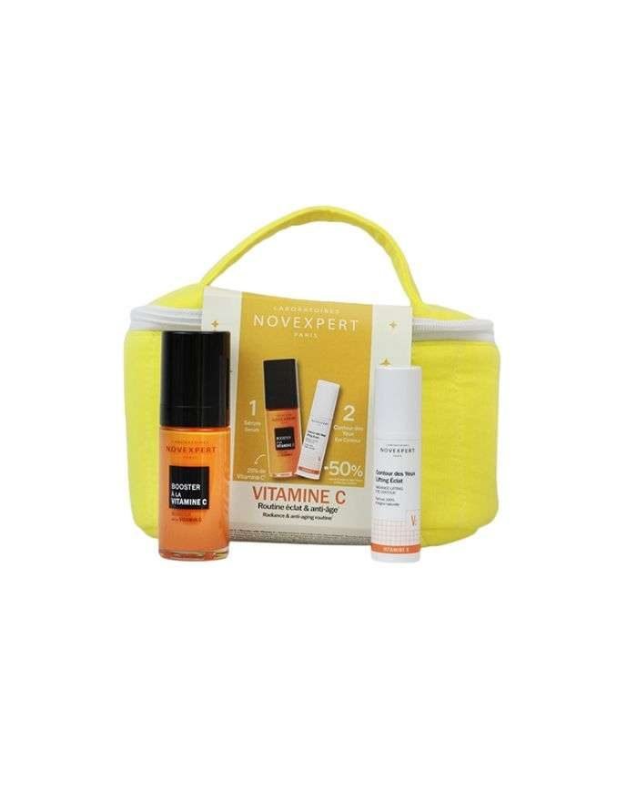 NOVEXPERT COFFRET VITAMINE C ROUTINE ECLAT ANTI AGE + CONTOUR YEUX 15ML - NOVEXPERT