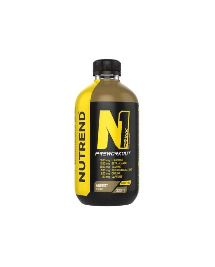NUTREND N1 PRE WORKOUT BOISSON ENERGETIQUE GOUT ENERGY 330ML - NUTREND