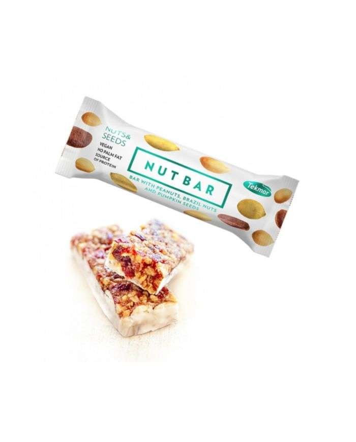 TEKMAR NUTBAR BARRE AUX CACAHUETES NOIX DU BRESIL ET GRAINES DE COURGE 40 G - NUTREND