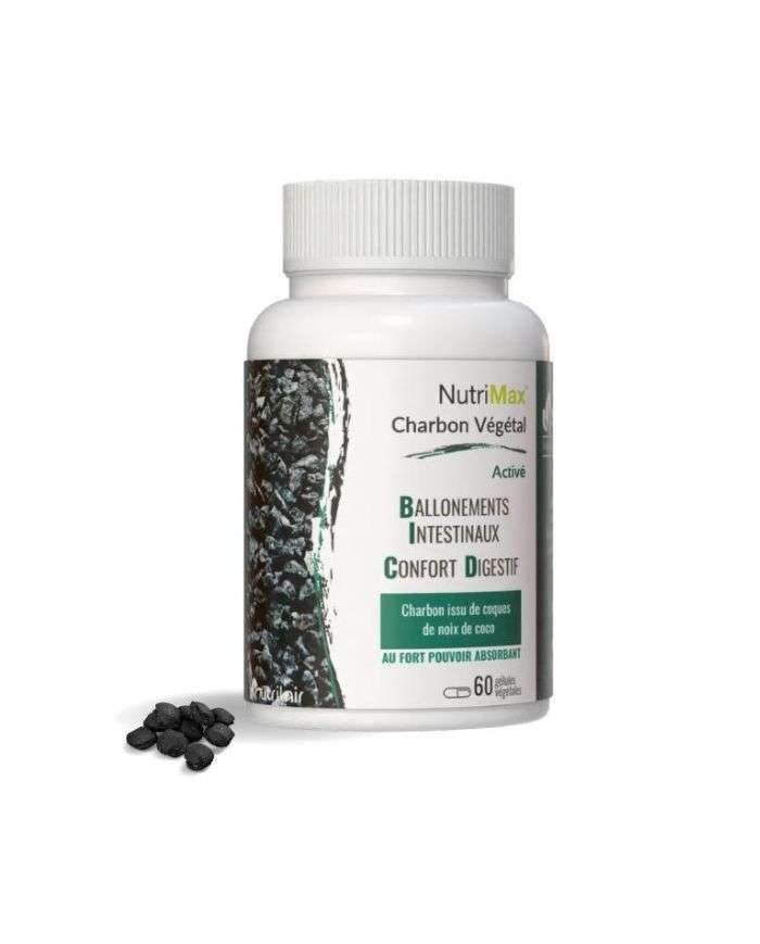 NUTRIMAX CHARBON VEGETAL ACTIVE 60 GELULES - NUTRIMAX
