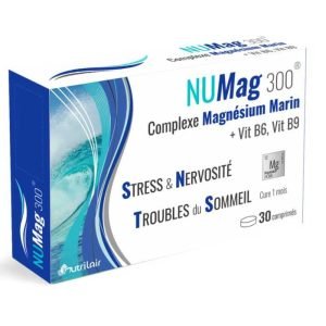 NUTRIMAX NUMag 300 COMPLEXE MAGNESIUM MARIN + VIT B6 , vit B9 - NUTRIMAX