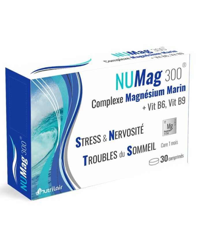 NUTRIMAX NUMag 300 COMPLEXE MAGNESIUM MARIN + VIT B6 , vit B9 - NUTRIMAX